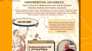 Lembaga Bantuan Hukum (LBH) Universitas Jayabaya Mengajak Mahasiswa/i serta Alumni Untuk Berpartisipasi Menjadi Volunteer
